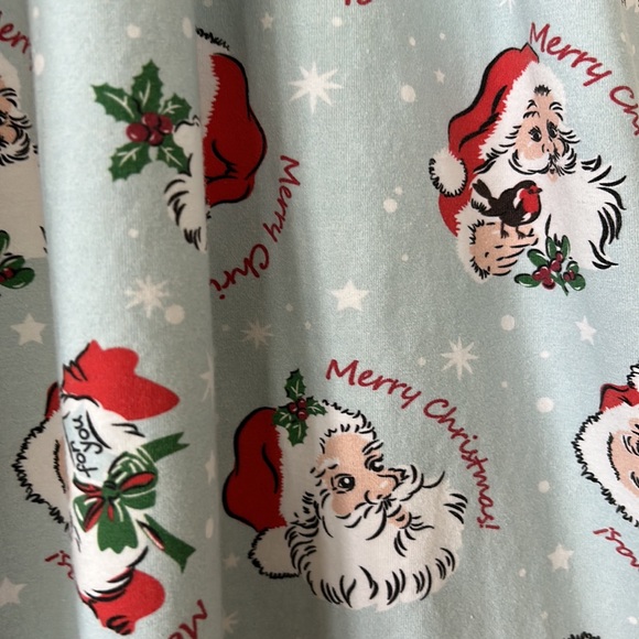 RARE! Retro Santa Dress w Candy Cane Bow, Ric Rac Trim by Olive Mae Clothing Co. - Picture 11 of 13